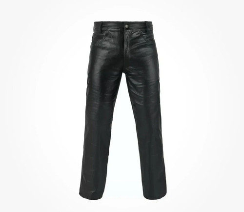 Men genuine leather pants - genuine,