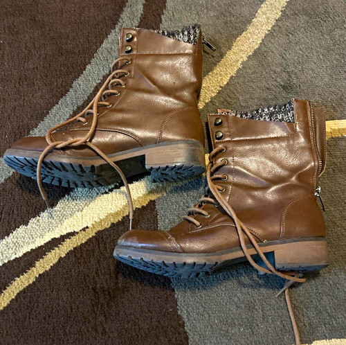 Women brown combat ankle - women’s,