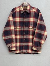 Vintage Abercrombie Fitch Shacket Mens Size XS Flannel red Multicolor  Heavy 90s