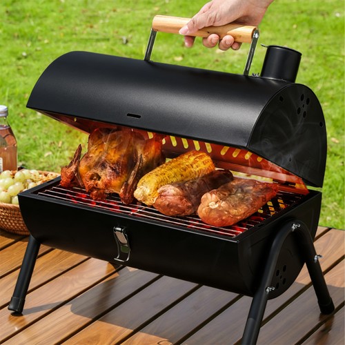 Portable barrel charcoal - charcoal, grill