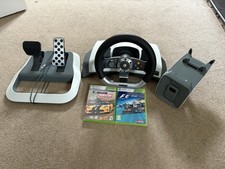 Xbox 360 Wireless Racing Wheel With Force Feedback - Pedals - Clamp