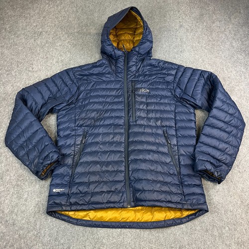 Rab down jacket mens navy - rab,