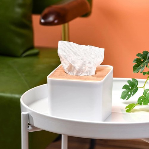 Wooden desktop tissue boxes - wooden,