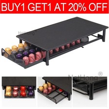 COFFEE MACHINE STAND & CAPSULE POD STORAGE HOLDER DRAWER NESPRESSO DOLCE GUSTO