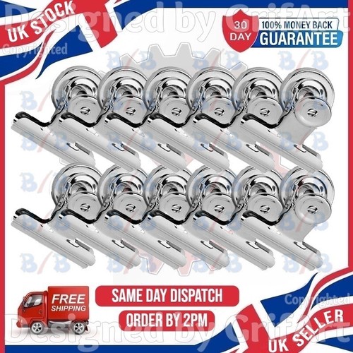 12pc magnetic bulldog clips - bulldog,
