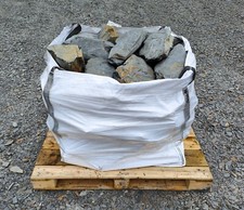Rockery Stone. Huge bulk bag of Welsh Slate garden & pond rocks 250-500mm