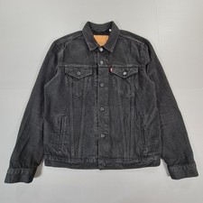 Levis Mens Denim Jacket Black