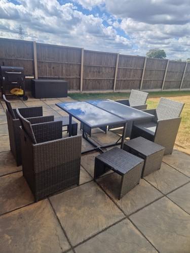 Outsunny rattan dining - dining, set