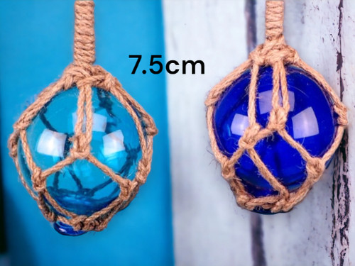5cm glass fisherman floats - 7.5cm,