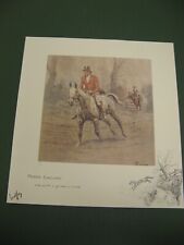 LIMITED EDITION LARGE SNAFFLES PRINT MERRY ENGLAND BLINDSTAMPED.NEW FOX HUNTING