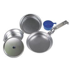 Fox Outdoors Mess Kit Deluxe Aluminium Pan Pot Cup Bowl Camping Set Survival