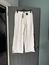 M&S Linen Rich Wide High Rise