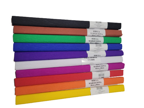 Crepe paper set - 10, colors