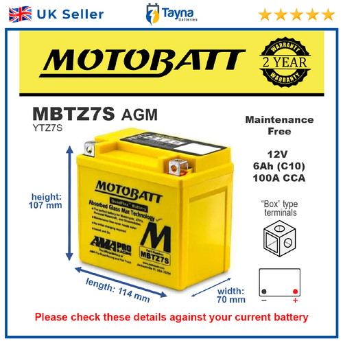 Mbtz7s motobatt quadflex - motobatt, agm