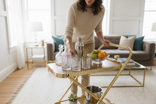Vintage retro hostess bar - vintage,