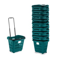 Pack of 10 Turquoise Plastic