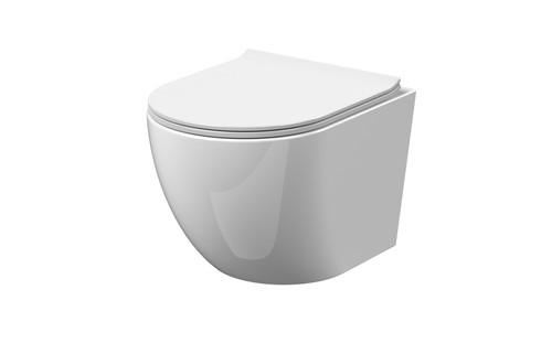 Toilet wall hung pan - toilet, white