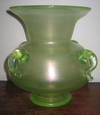 LOETZ LARGE GLASS VASE HAND