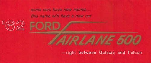Ford fairlane 500 1962 - 500,