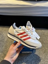 UK 8 Adidas SL72 RS Men’s Trainers White Red Brand New