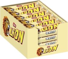 NESTLE Lion White Crispy Bars Caramel and Crispy Waffle, Pack of 40 X 42g