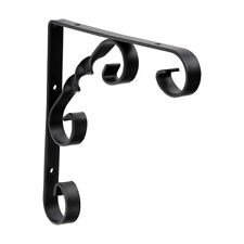 Qty 1 FANCY SCROLL Shelf BRACKET Hanging basket Black or White 4 Sizes available