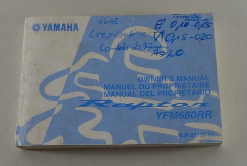 Owner manual handbook - manual,