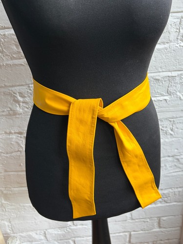 Vintage mustard yellow leather - vintage,