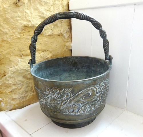 Antique chinese bronze - antique, rice