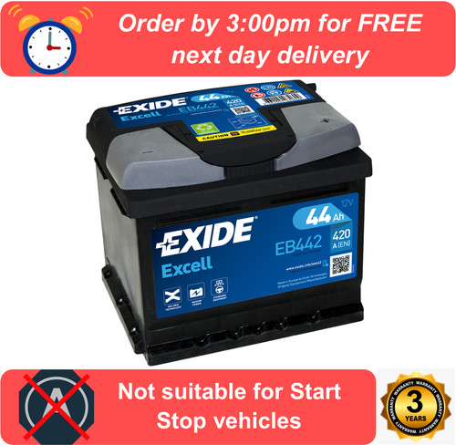 Eb442 exide excell car battery - eb442,