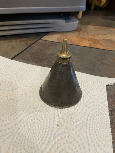 Old oil can dispenser - old,