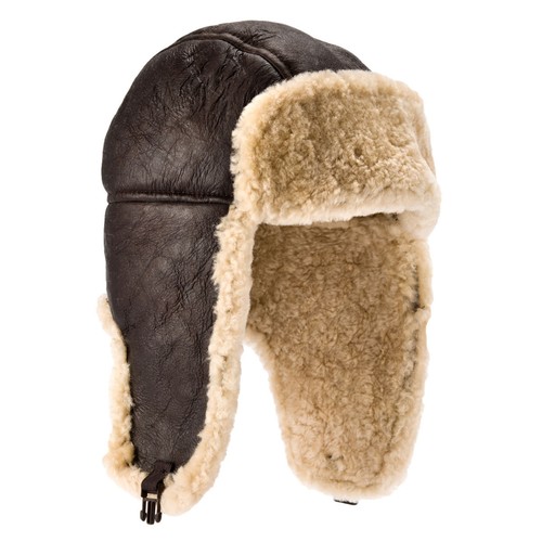 Sheepskin flying hat 100 - sheepskin,