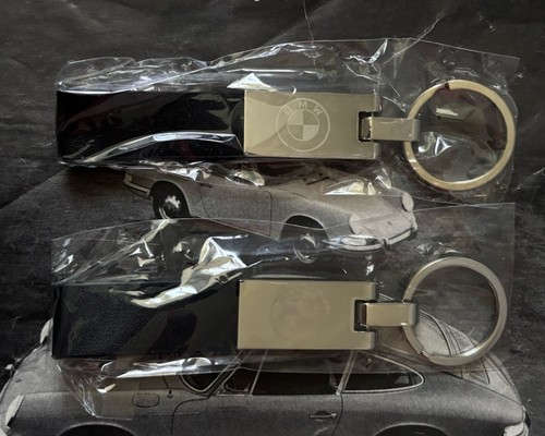 Two genuine bmw blank keyrings - blank,