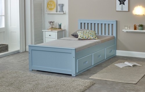 Mission bed wooden frame - bed,