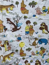 Pair of Vintage 1965 Fothergay for Disney  Winnie the Pooh Fabric Panel Curtains