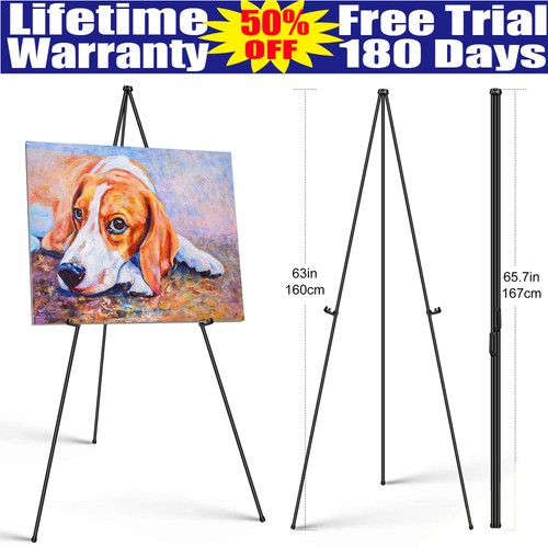 160cm metal studio easel - 160cm,