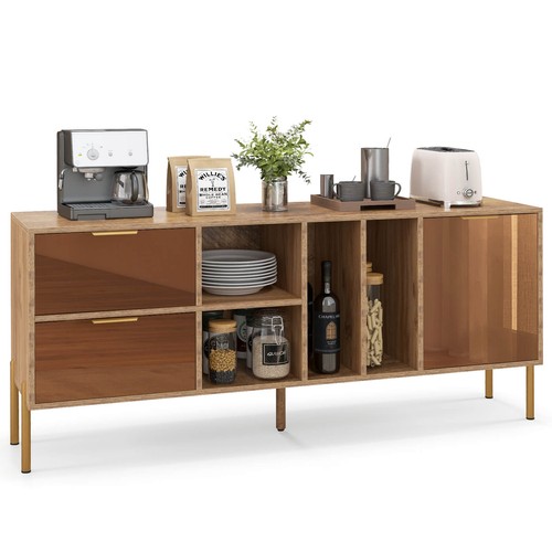 Mirrored buffet cabinet rustic - buffet,