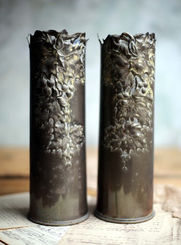 Pair british antique trench - british,