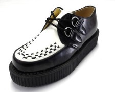 TUK Black/White Unisex Rockabilly Creepers …
