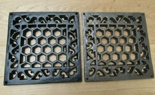 HERITAGE flat repair plate cast iron vintage air vent brick grille cover  