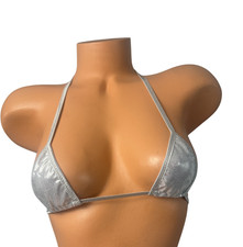 Silver Metallic  Micro Bikini