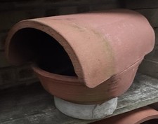 Chimney pot Rain cowl Anti Downdraught Clay to fit Inside 7.25” 185mmMin Opening