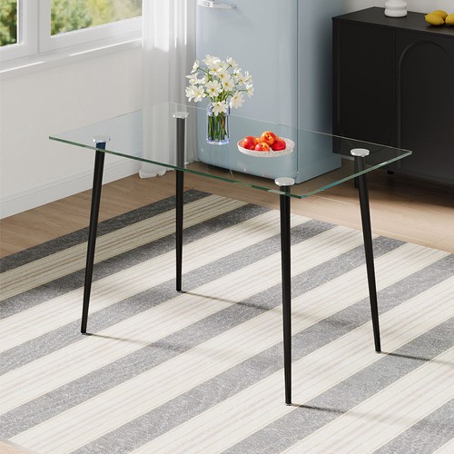 Tempered glass dining table - dining,