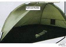 FISHING DAY SHELTER BIVVY SEWN IN GROUND SHEET WITH GREEN FISHING STORAGE BAG