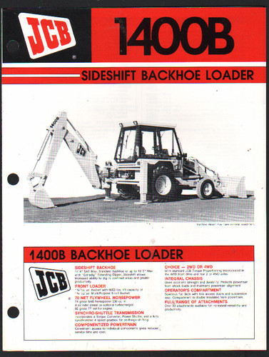 1987 jcb 1400b - jcb, "1400b"