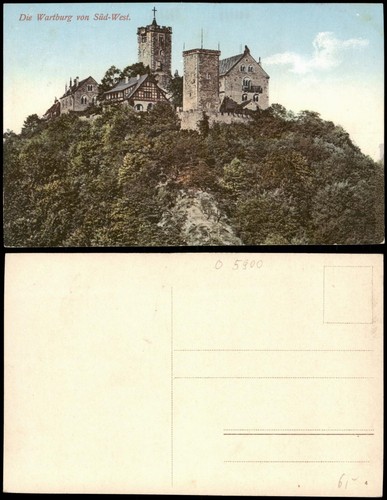 Postcard eisenach the wartburg - postcard,