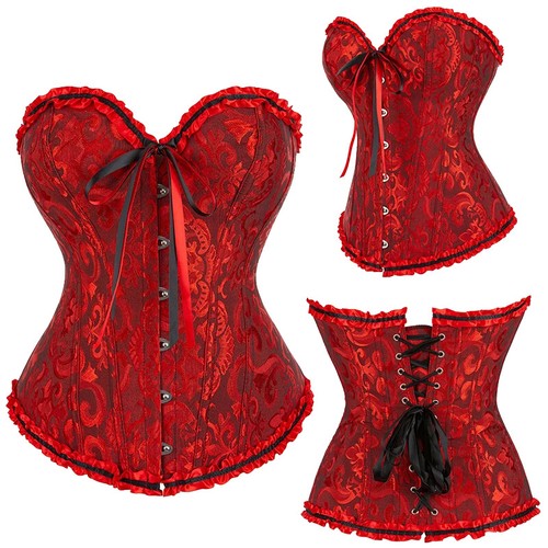Ladies overbust boned corset - ladies,