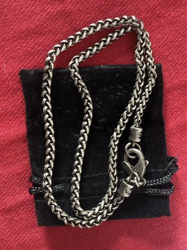 Pewter metal beaded necklace - necklace, /