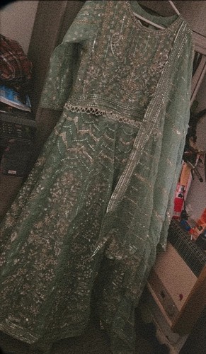 Women green embroidered - green,