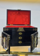 Vintage Asian Black Lacquer
